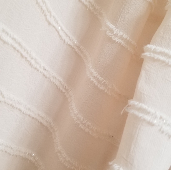 Astr peplum blouse. V neck. Puff sleeve. Xs - Picture 5 of 6